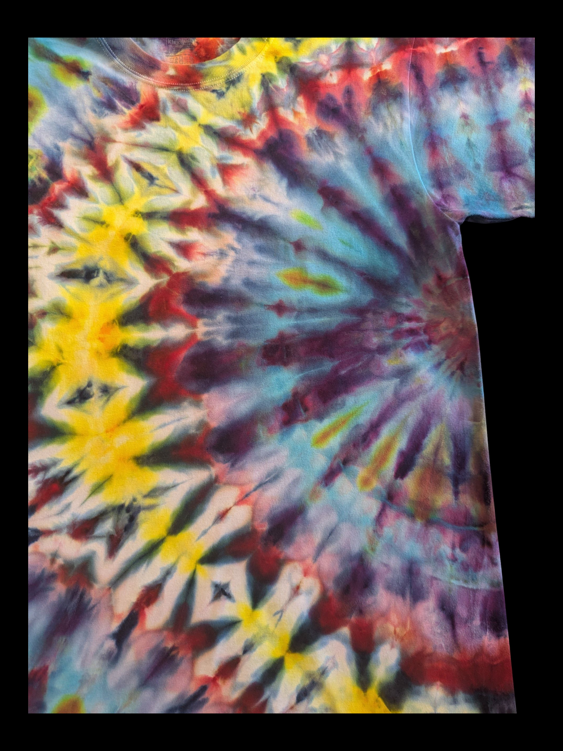 Primary Peacock Kaleidoscope - Unisex Tee - Medium