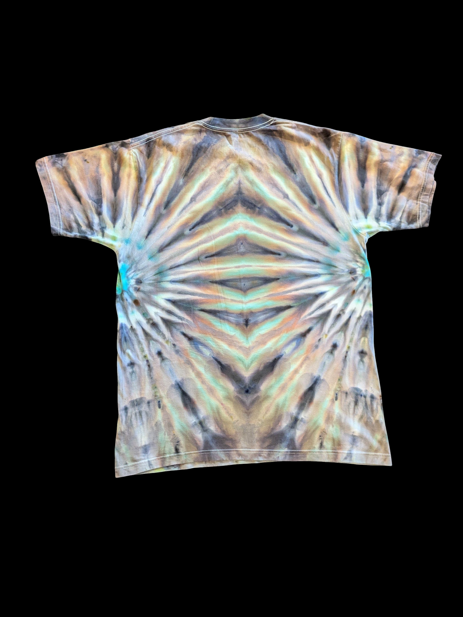 Oil Slick Double Fan Fold - Unisex Tee - Large