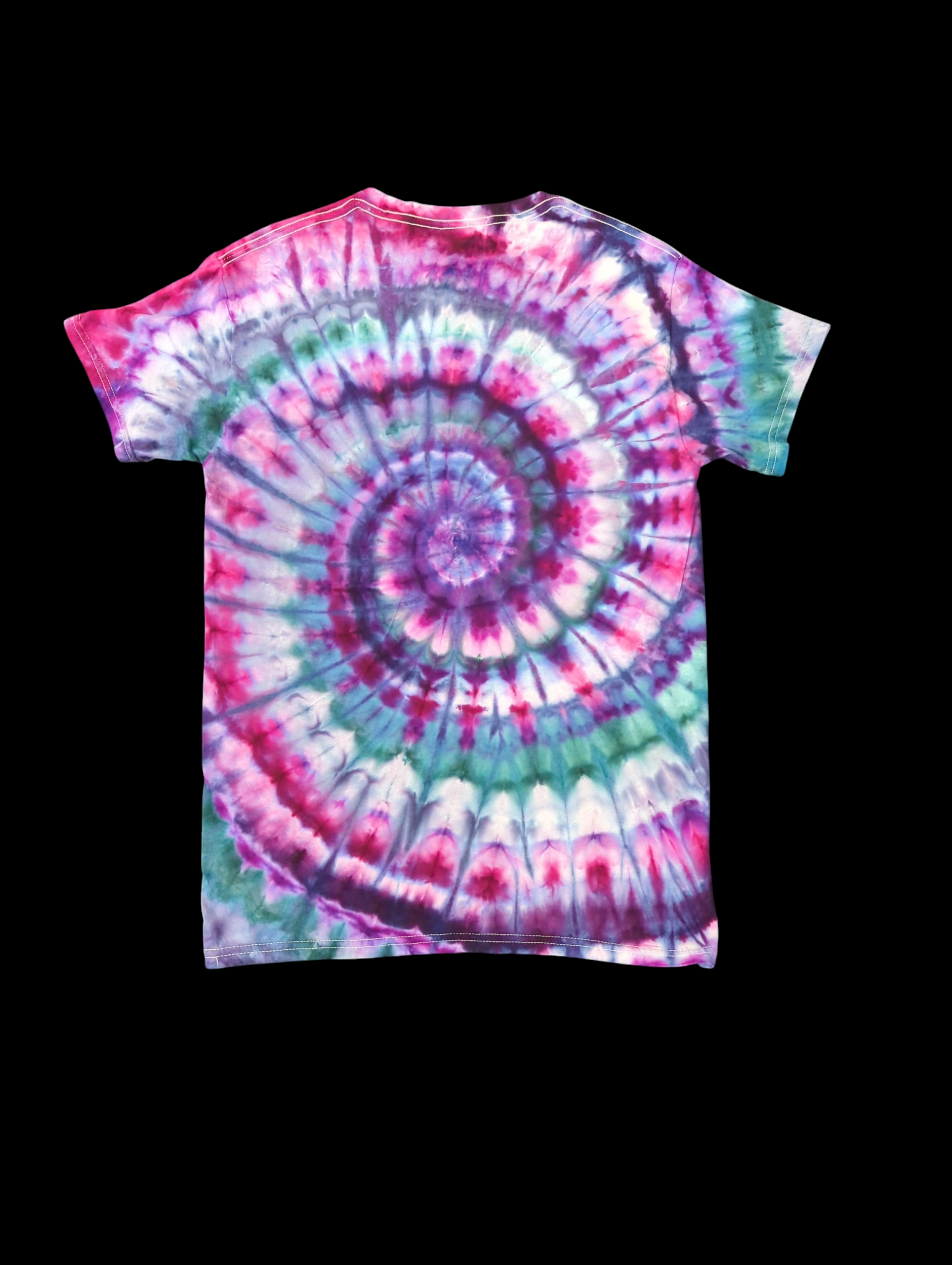 Purple Teal Spiral - Unisex Tee - Small