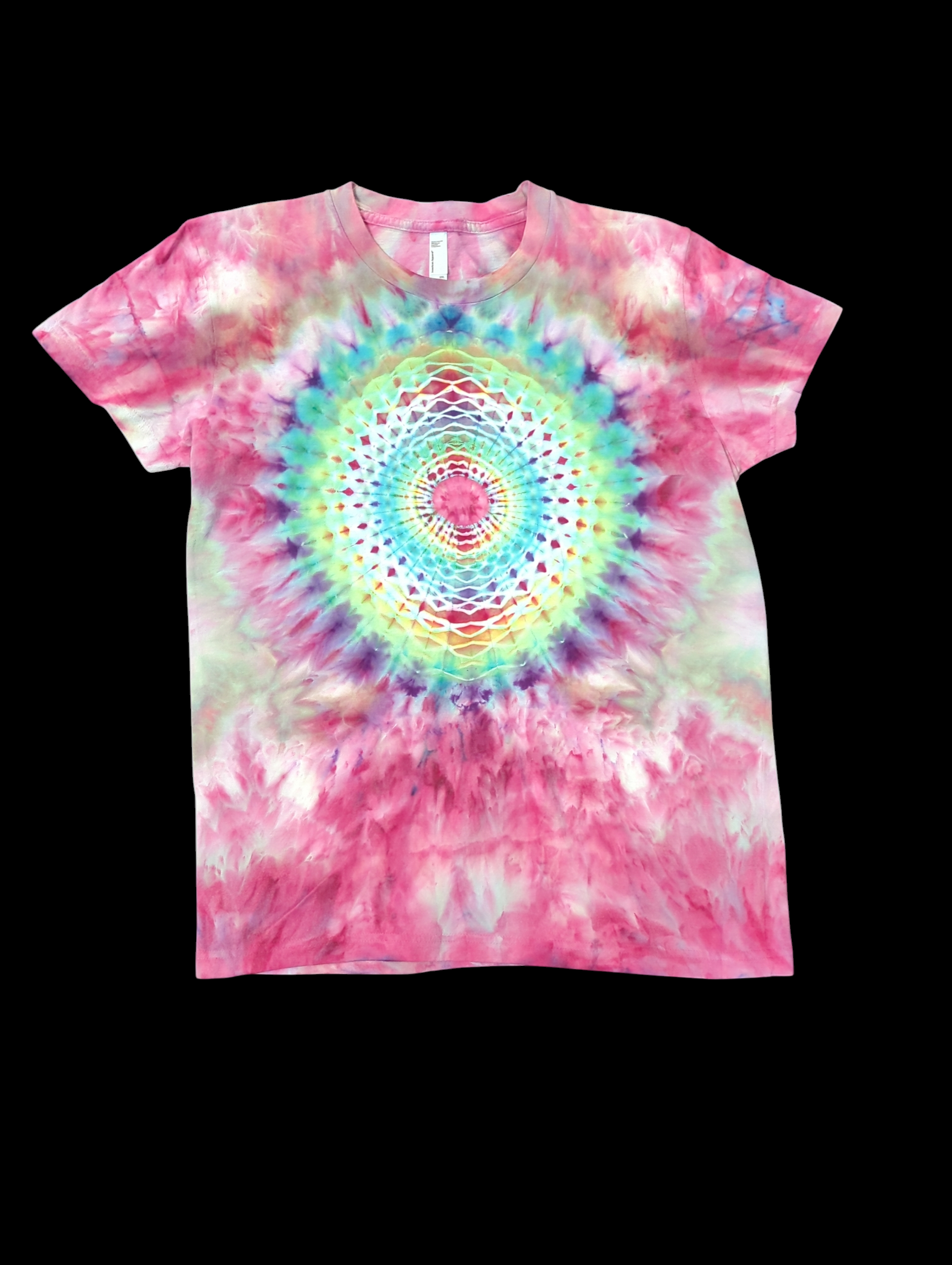 Neon Rainbow Mandala - Femme Tee - 2XL