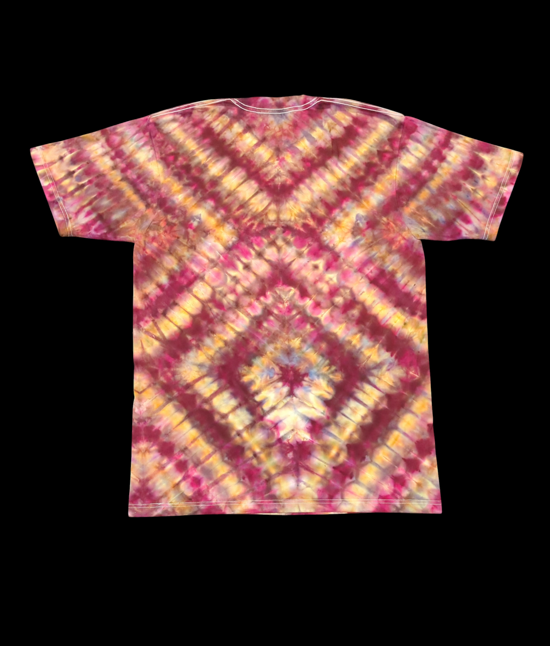 Burgundy Diamond Kaleidoscope - Unisex Tee - Large