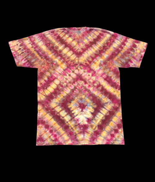 Burgundy Diamond Kaleidoscope - Unisex Tee - Large
