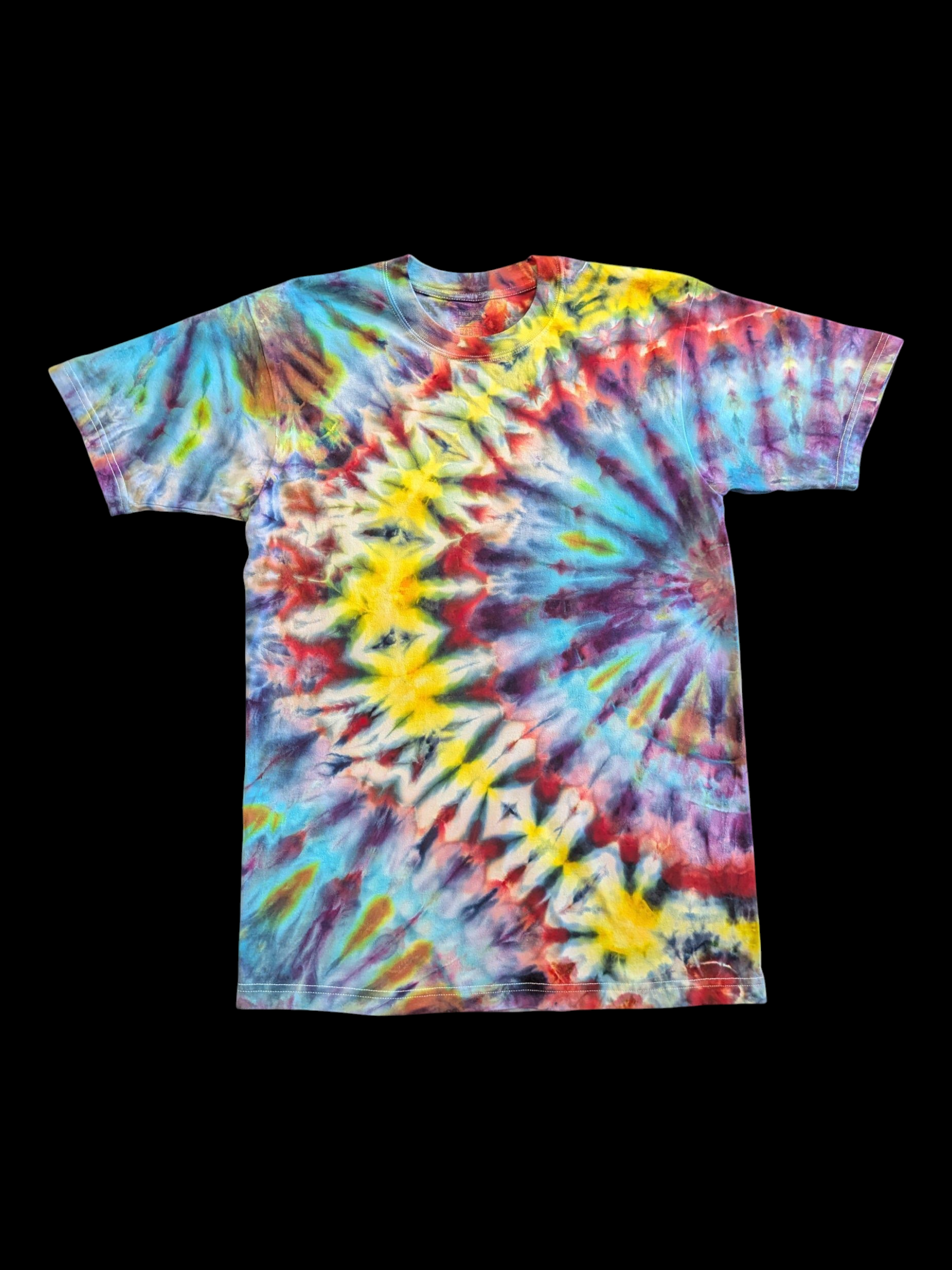 Primary Peacock Kaleidoscope - Unisex Tee - Medium
