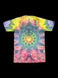 Neon Sunrise Alien Mandala - Unisex Tee - Medium
