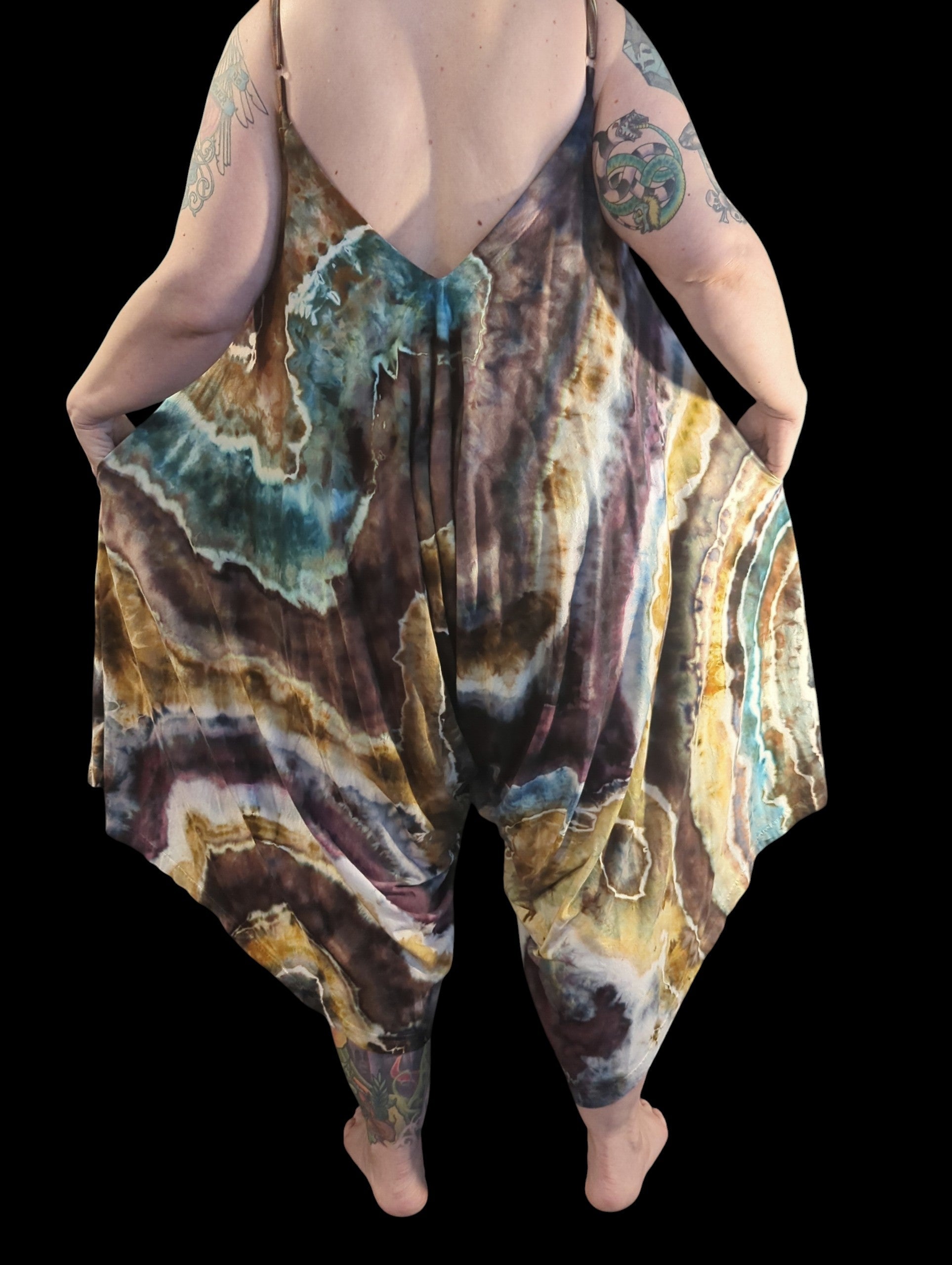 Beach Geode Boho Jumpsuit - One Size