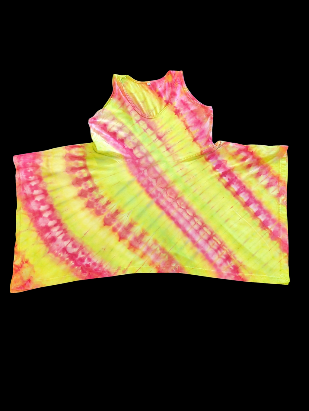 Blacklight Reactive Neon Sunrise Pixie Dress - Femme Large
