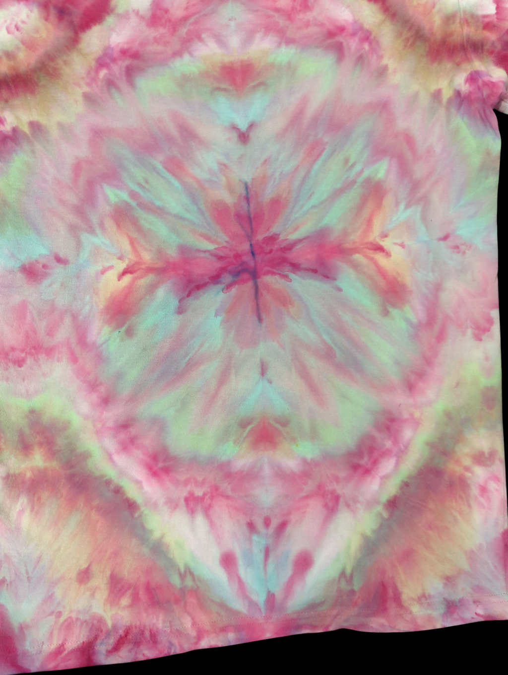 Neon Rainbow Mandala - Femme Tee - 2XL