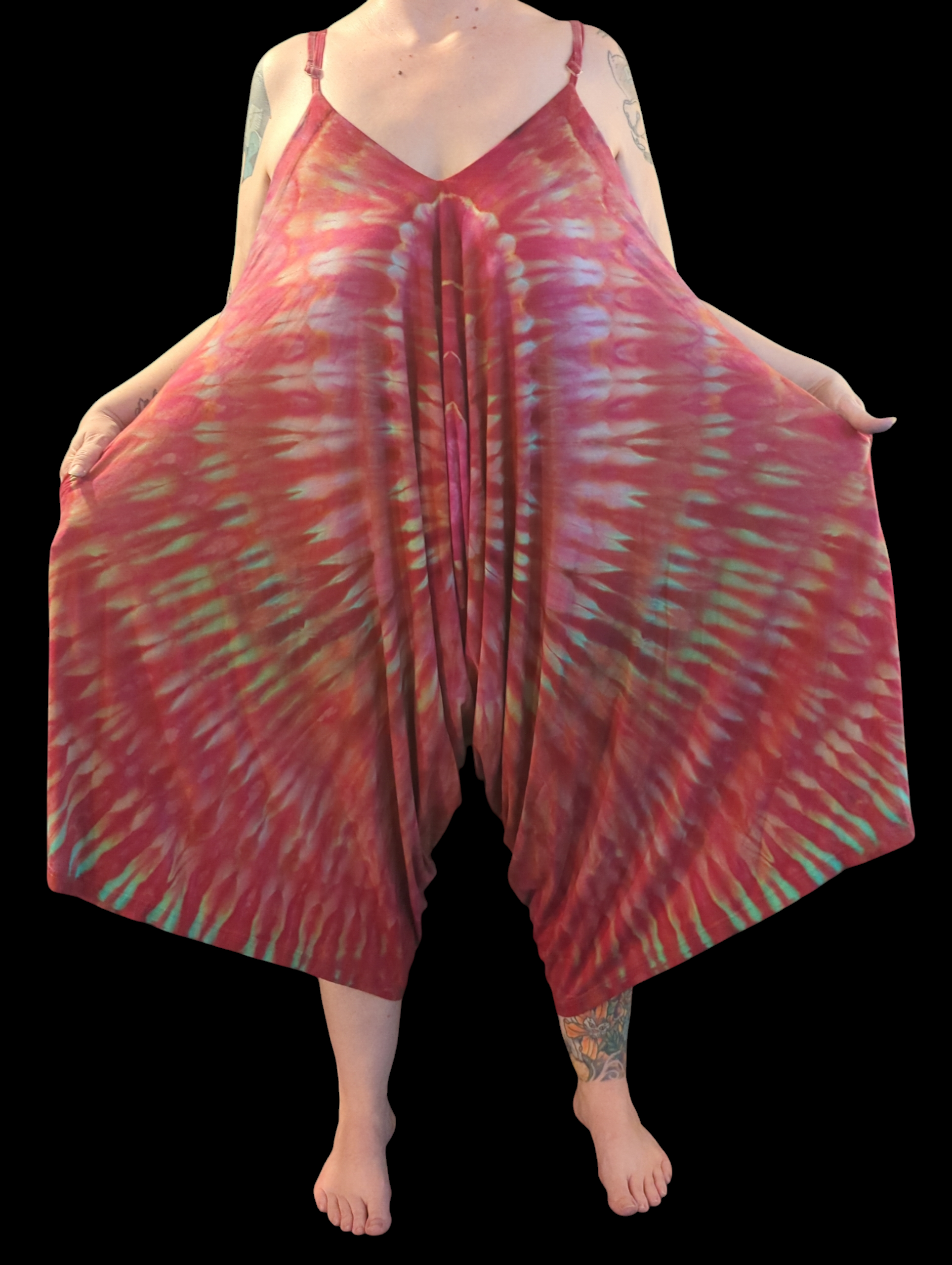 Firepop Sunburst Boho Jumpsuit - One Size