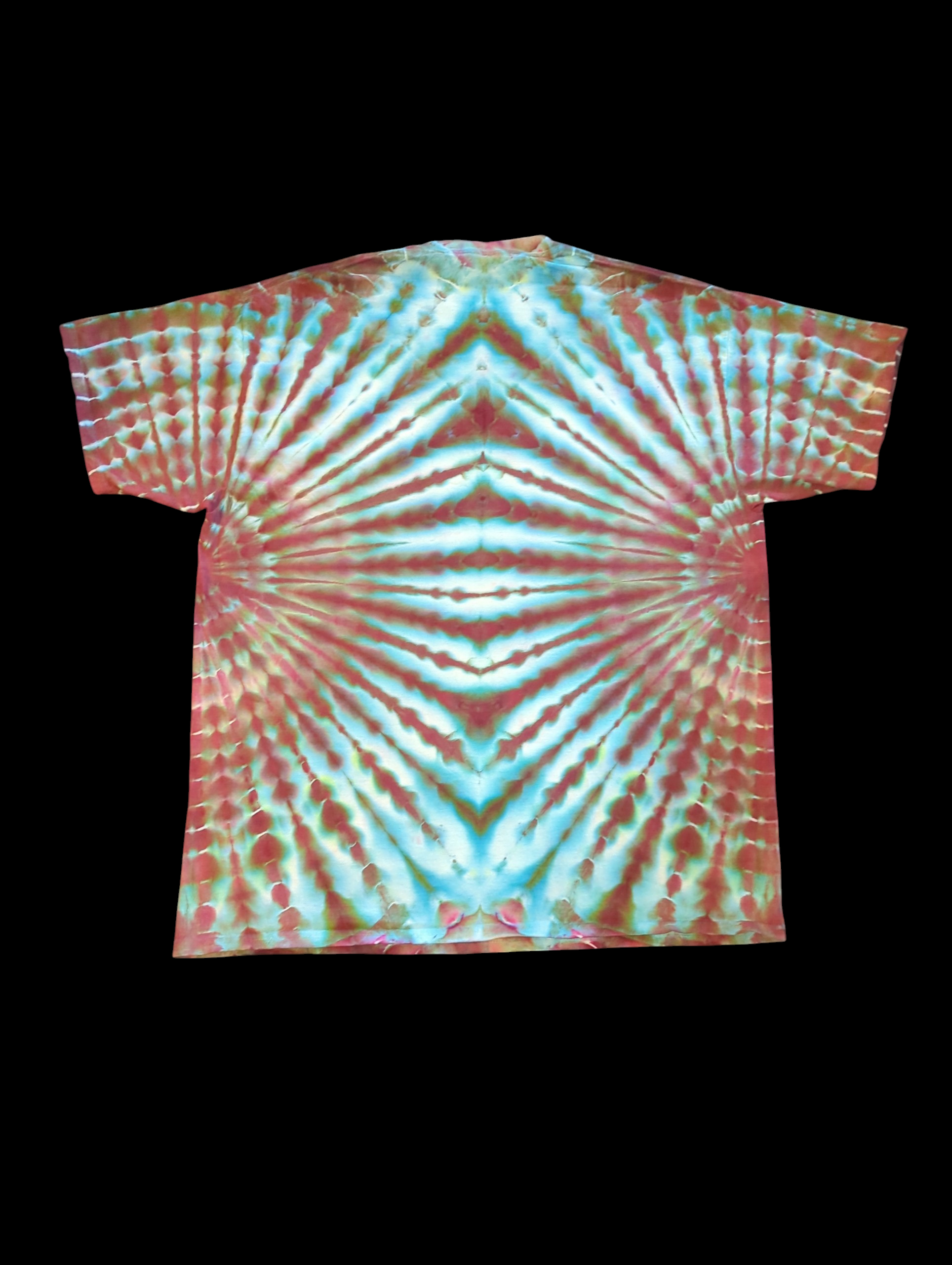 Stormy Plum Double Peacock - Unisex Tee - XL