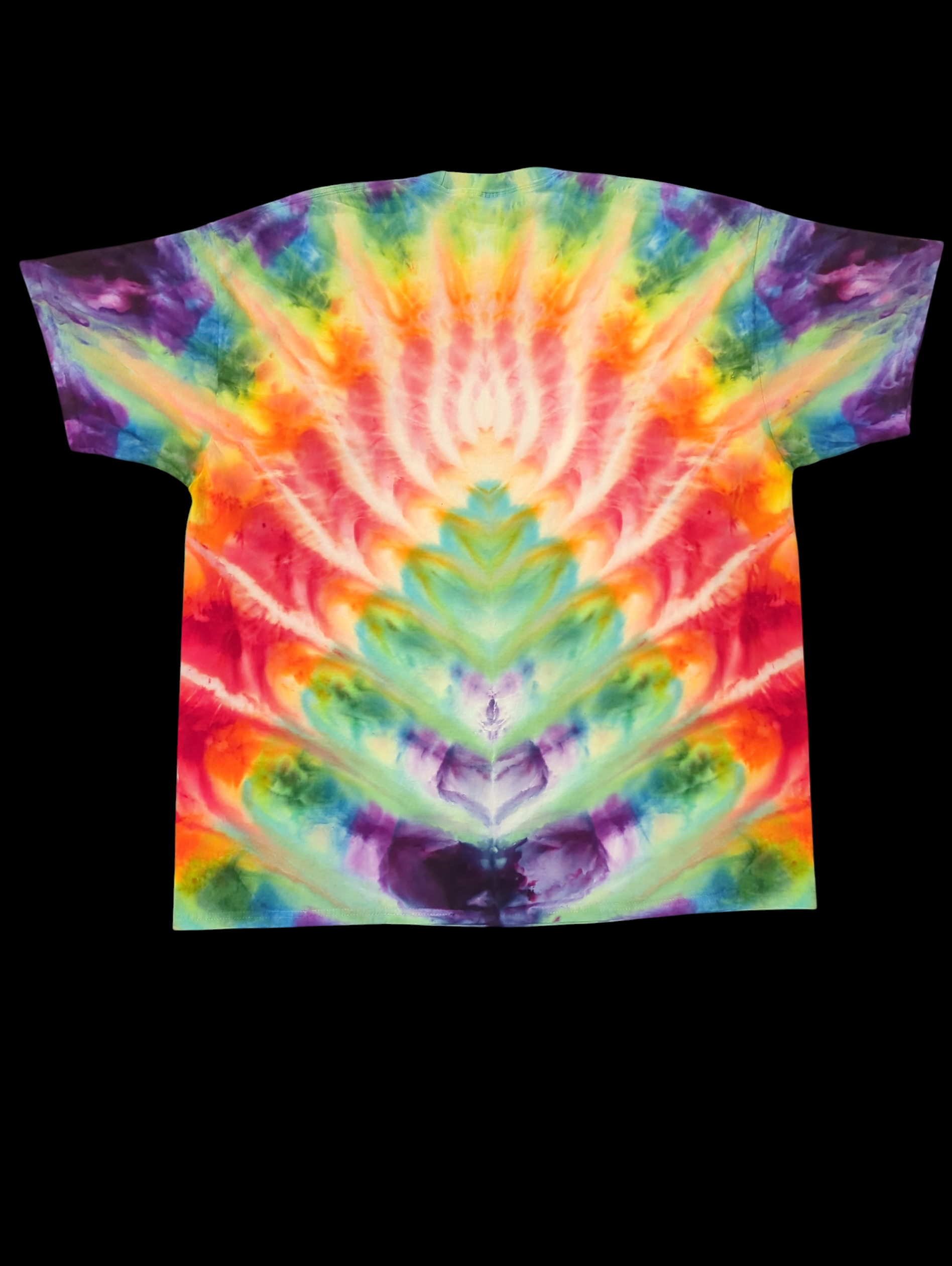 Rainbow Blooming Lotus - Unisex Tee - 2XL