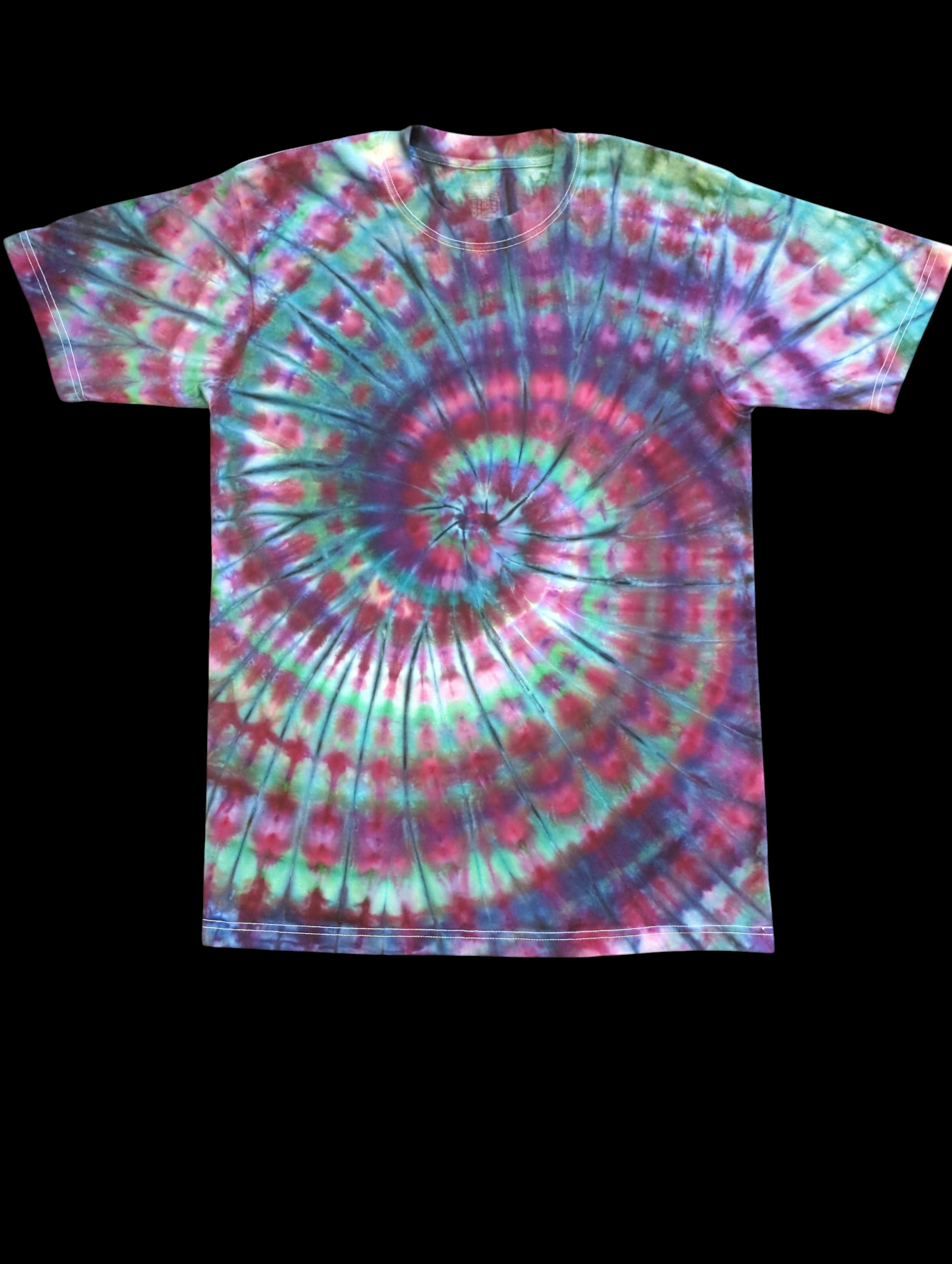 Teal Purple Super Spiral - Unisex Tee - Medium