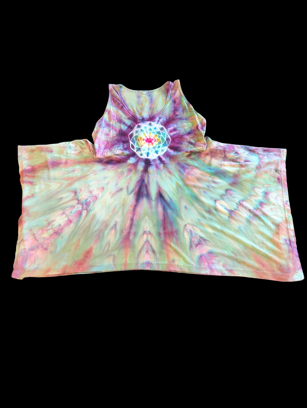 Aurora Borealis Mandala Pixie Dress - Femme Large