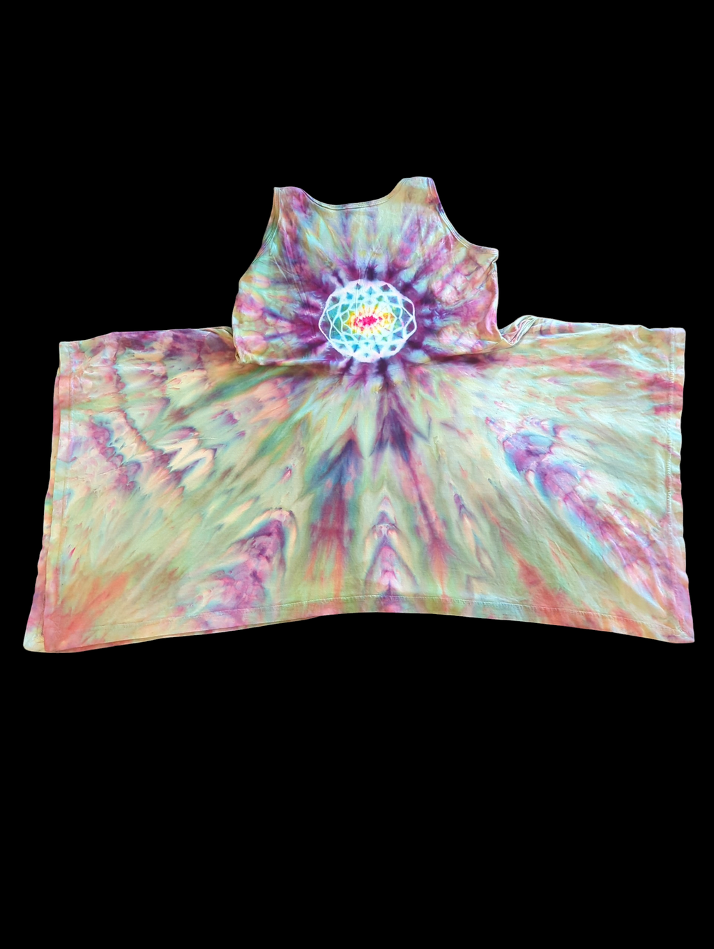 Aurora Borealis Mandala Pixie Dress - Femme Large