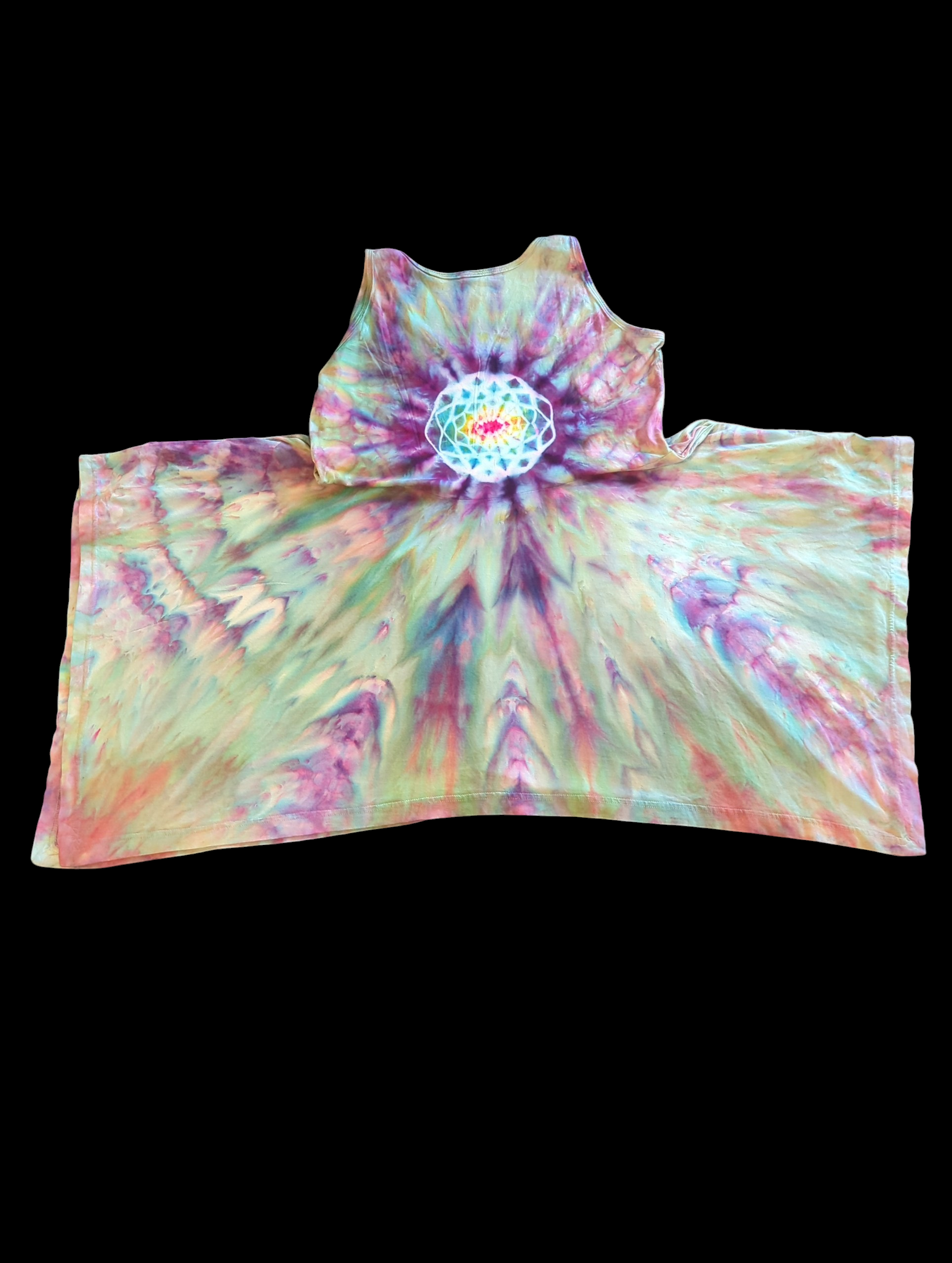 Aurora Borealis Mandala Pixie Dress - Femme Large