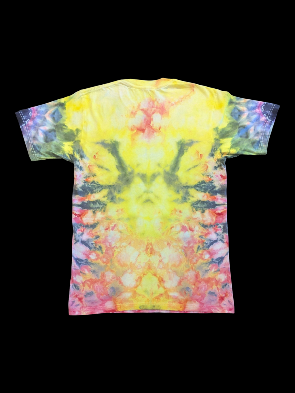 Neon Sunrise Alien Mandala - Unisex Tee - Medium