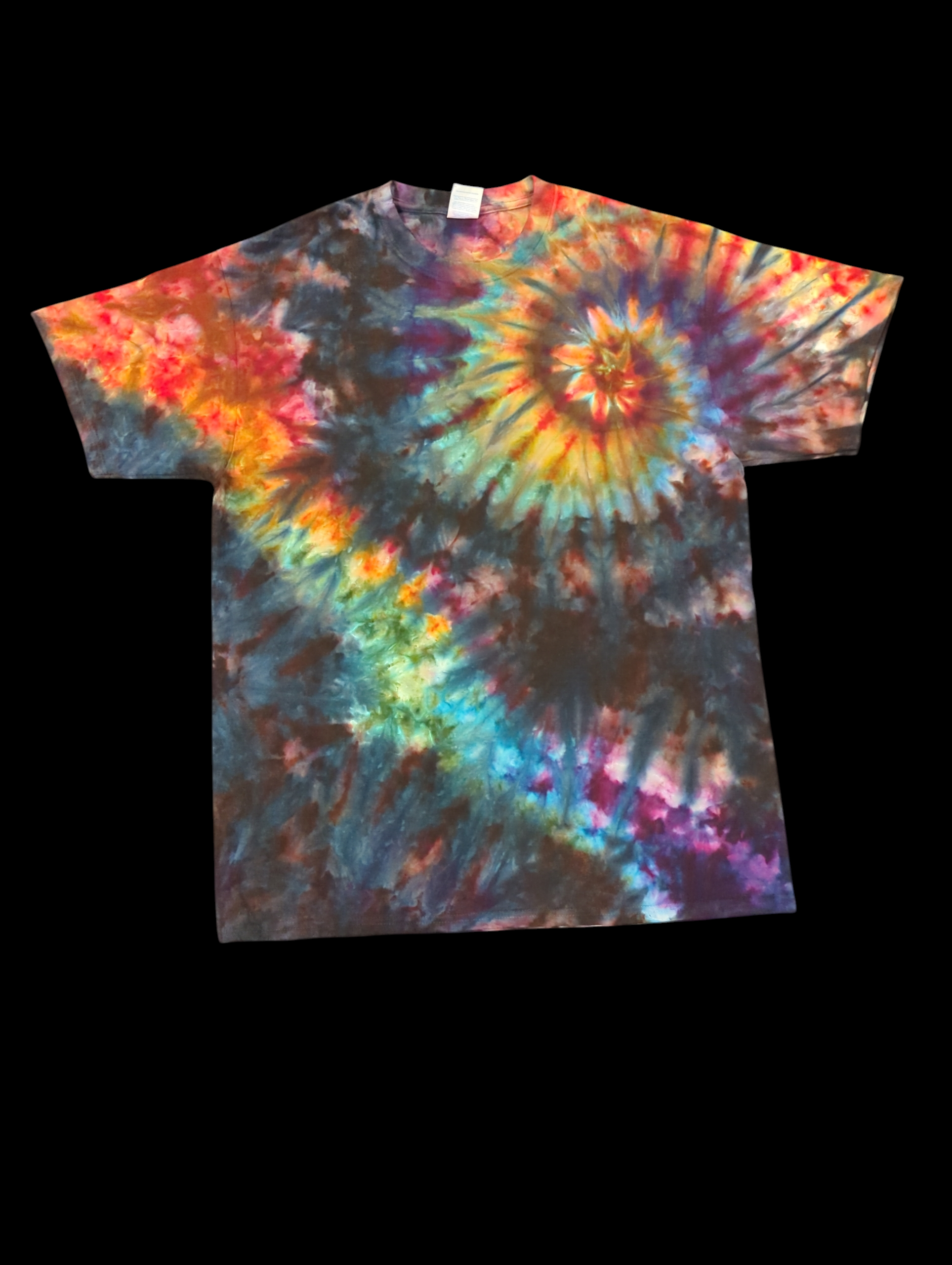 Galactic Rainbow Spiral - Unisex Tee - Large