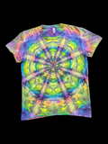Neon Kaleidoscope Mandala - Femme Tee - XL