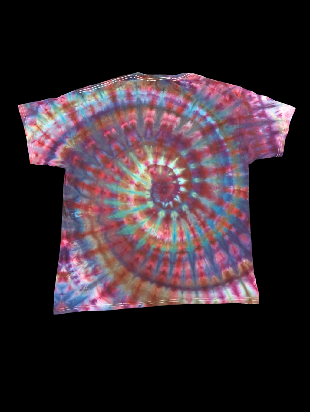 Teal Purple Spiral - Unisex Tee - XL