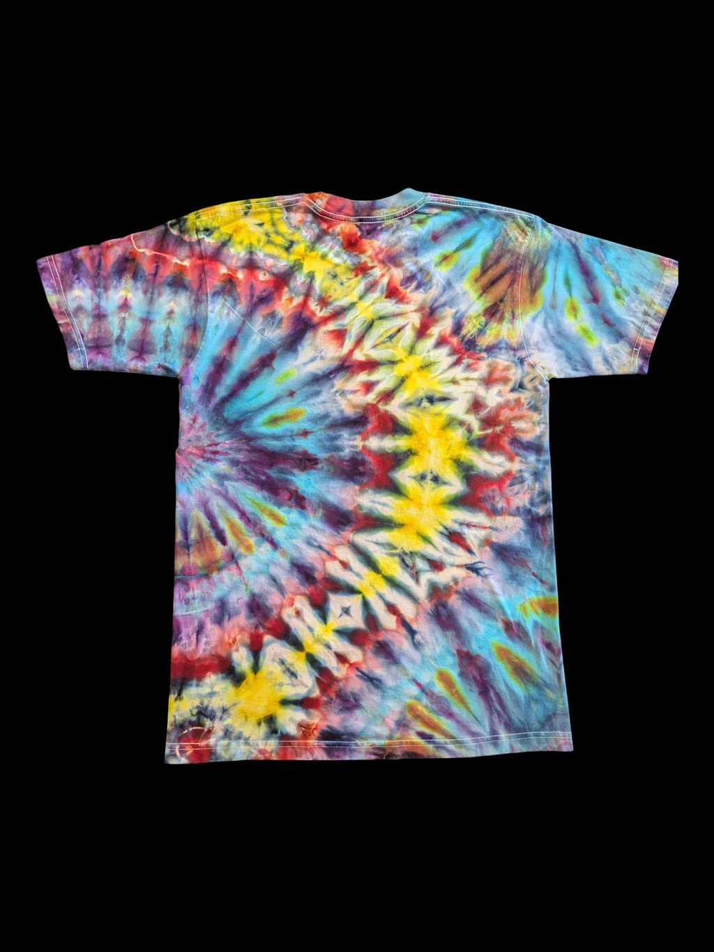 Primary Peacock Kaleidoscope - Unisex Tee - Medium