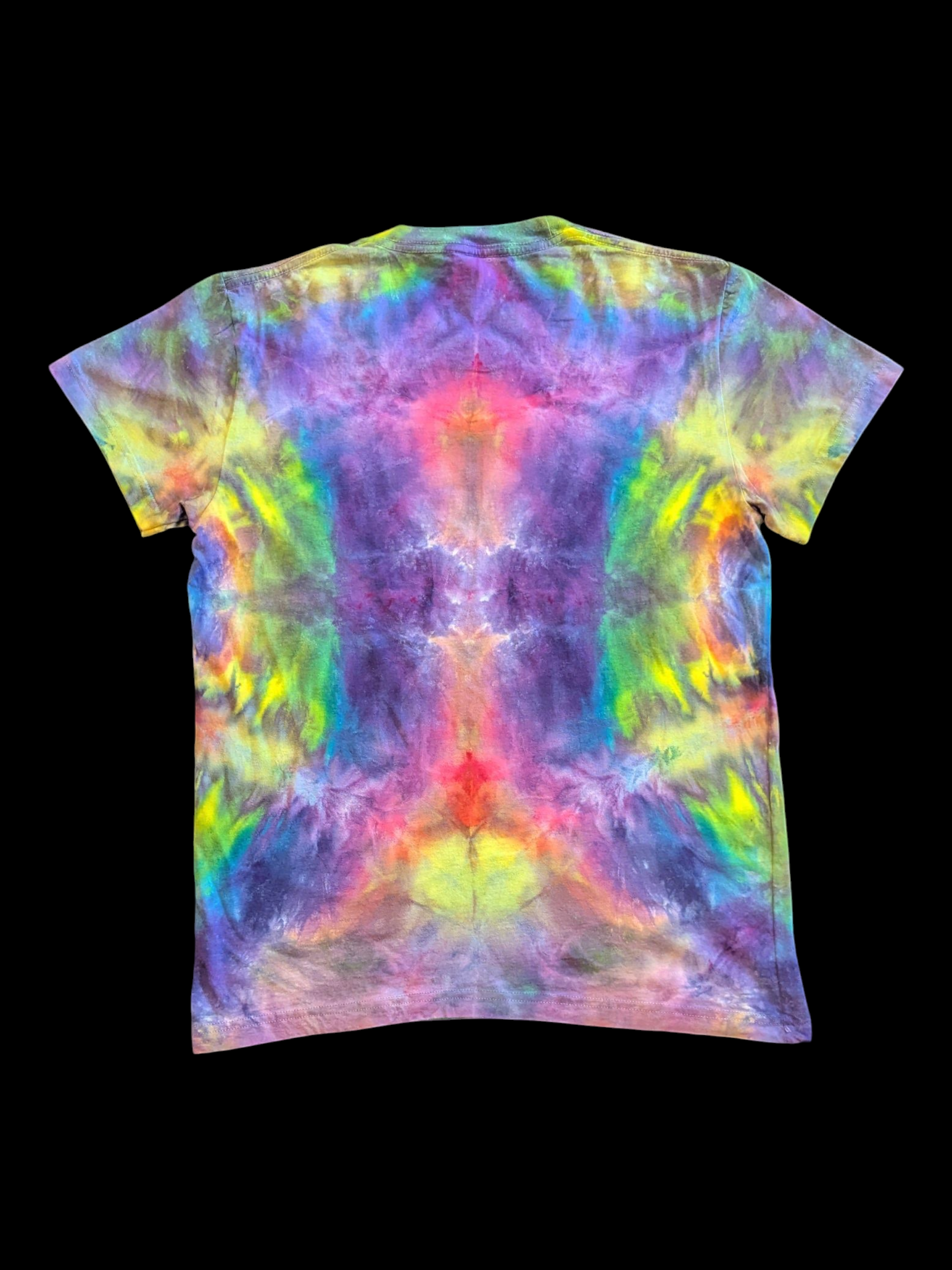 Neon Kaleidoscope Mandala - Femme Tee - XL
