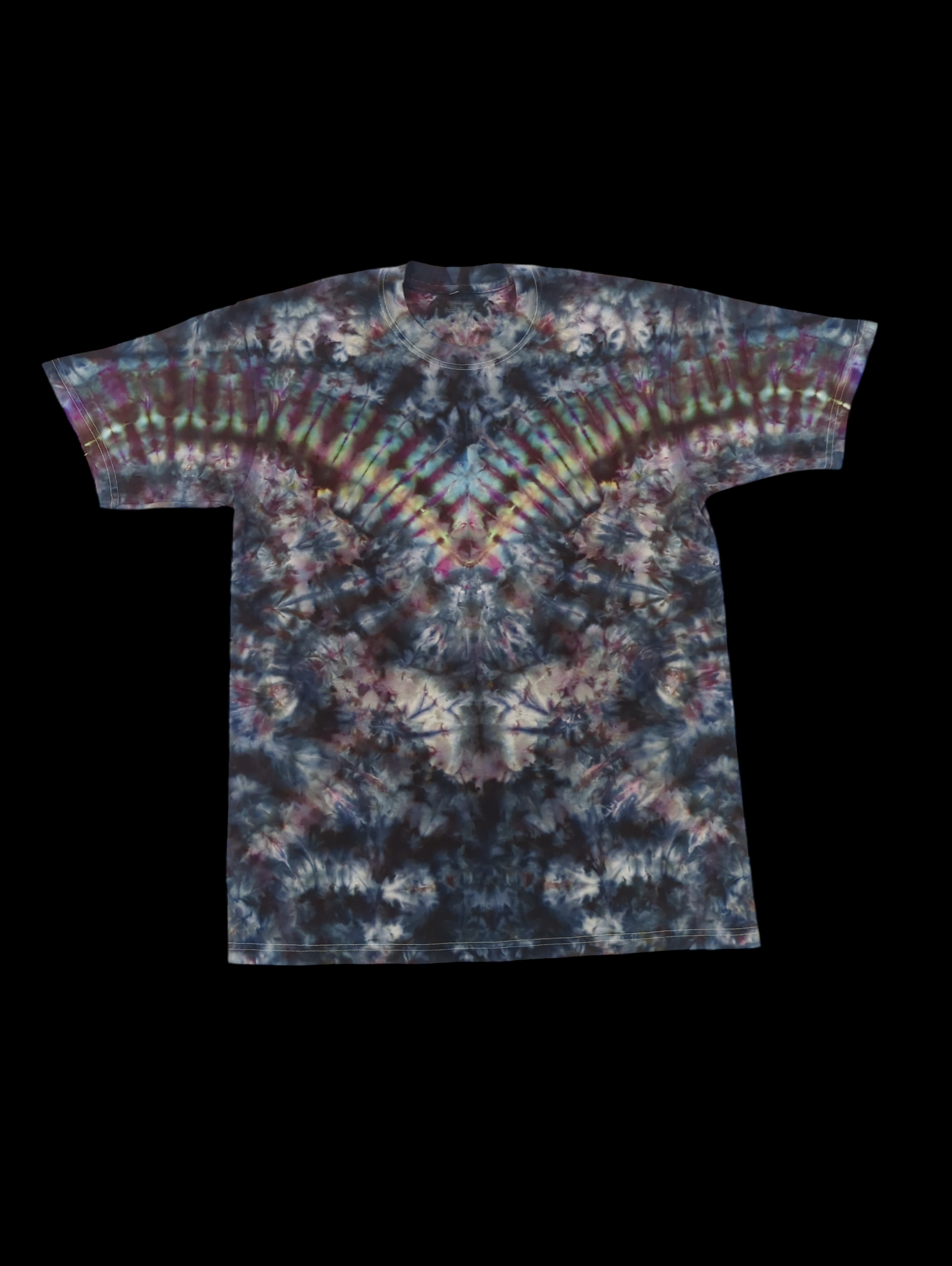 Oil Slick Kaleidoscope - Unisex Tee - Large
