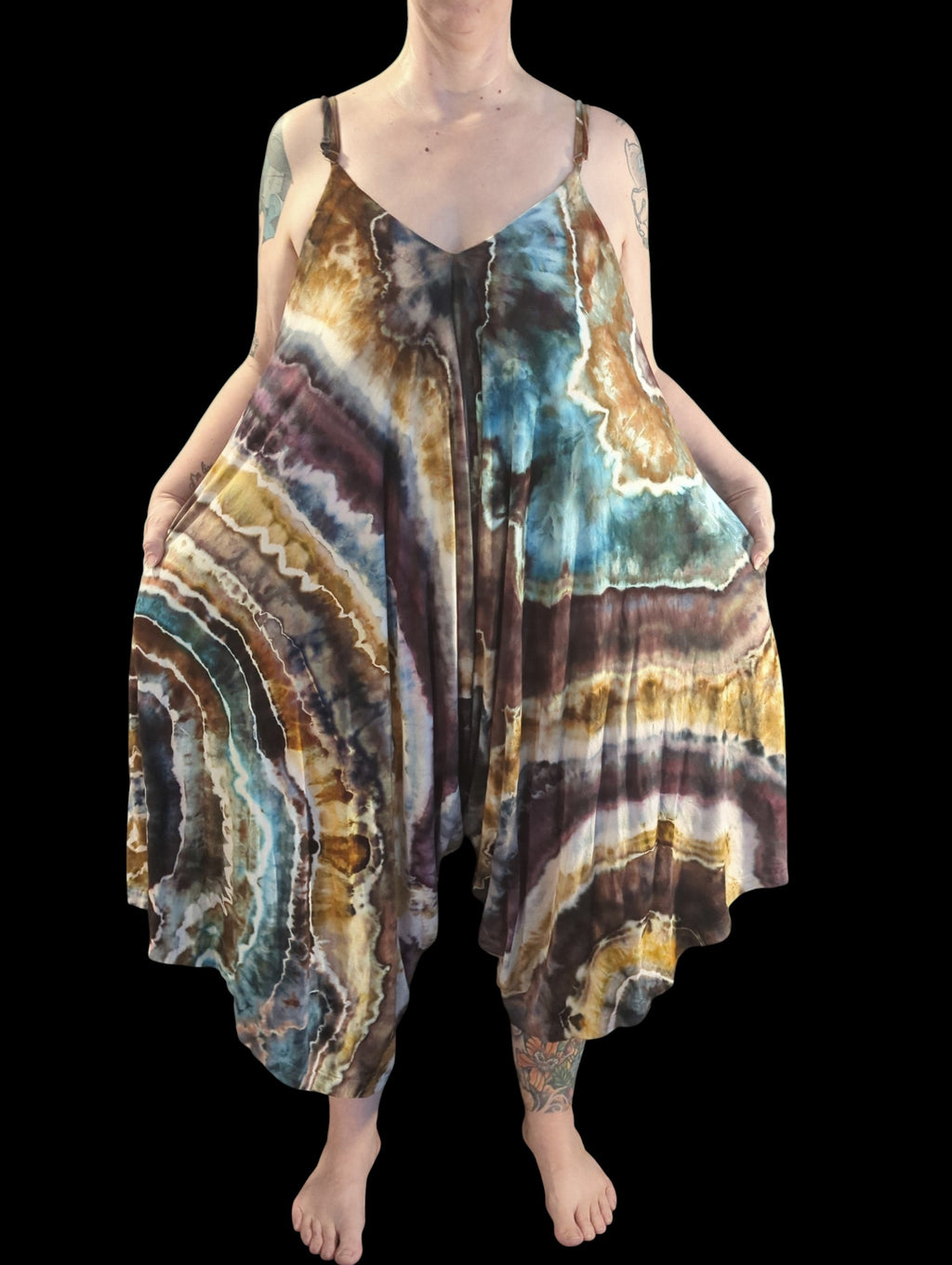 Beach Geode Boho Jumpsuit - One Size