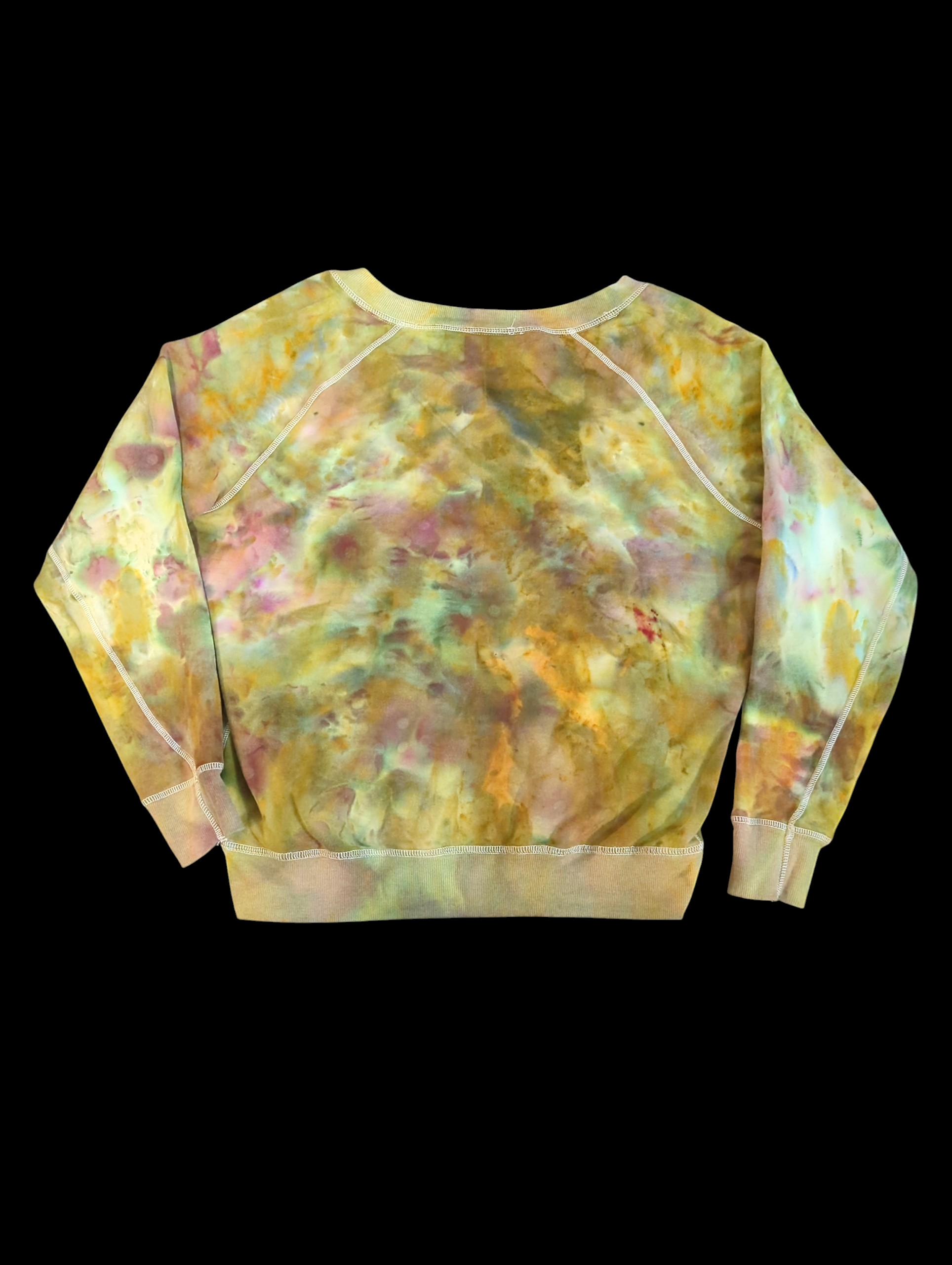 Earth Goddess Marble - V-neck Sweatshirt - Femme Small