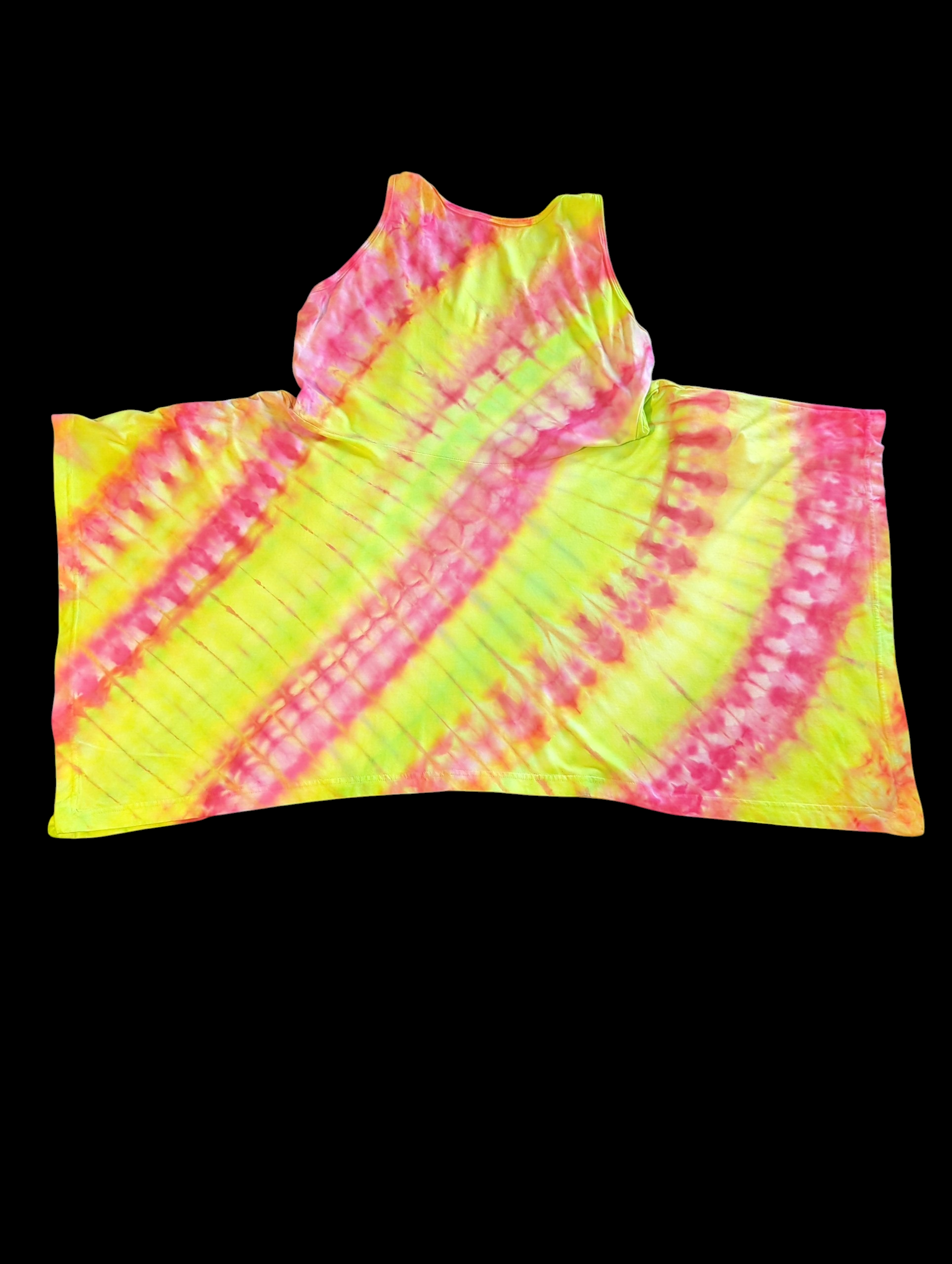 Blacklight Reactive Neon Sunrise Pixie Dress - Femme Large