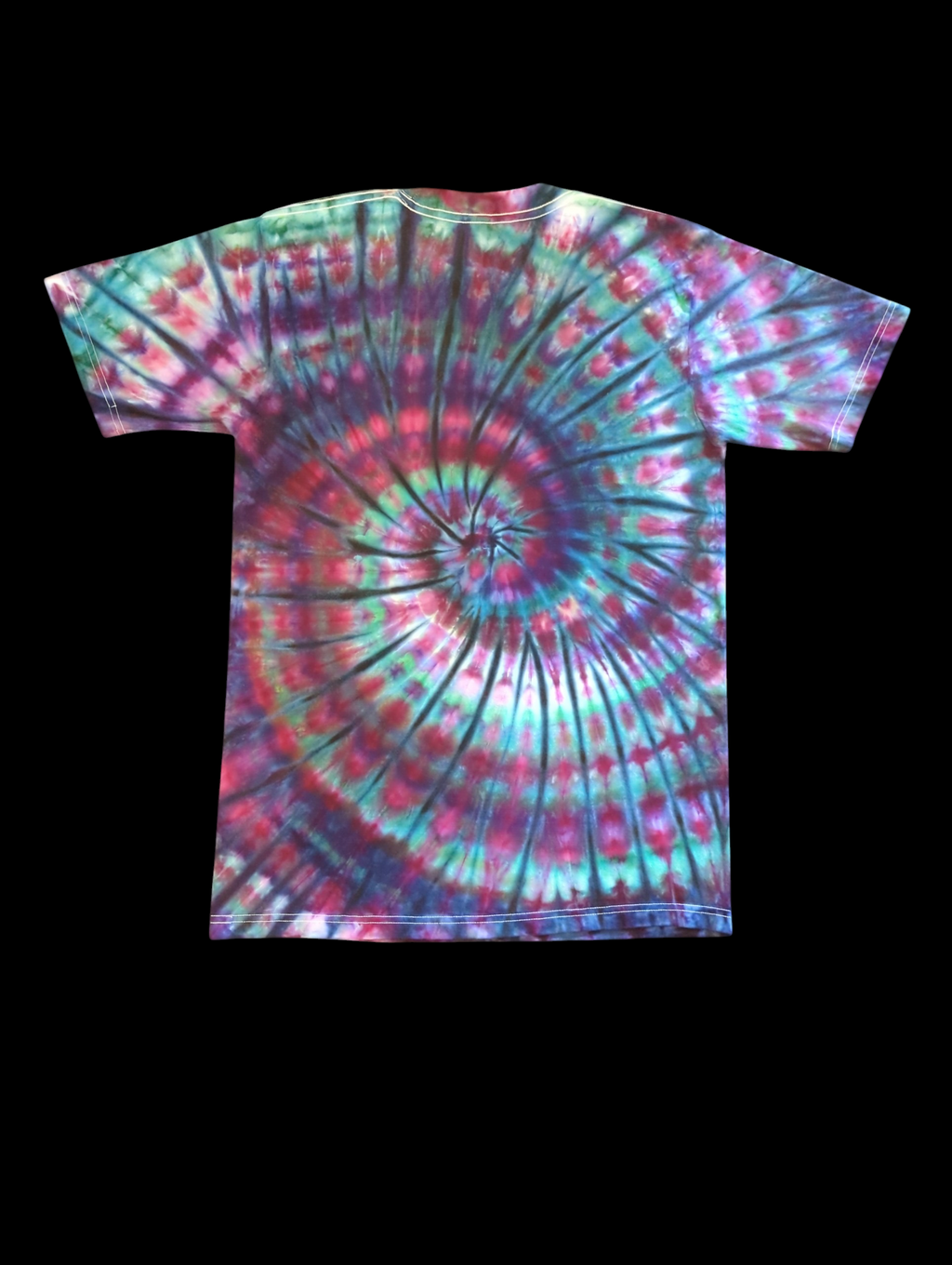 Teal Purple Super Spiral - Unisex Tee - Medium
