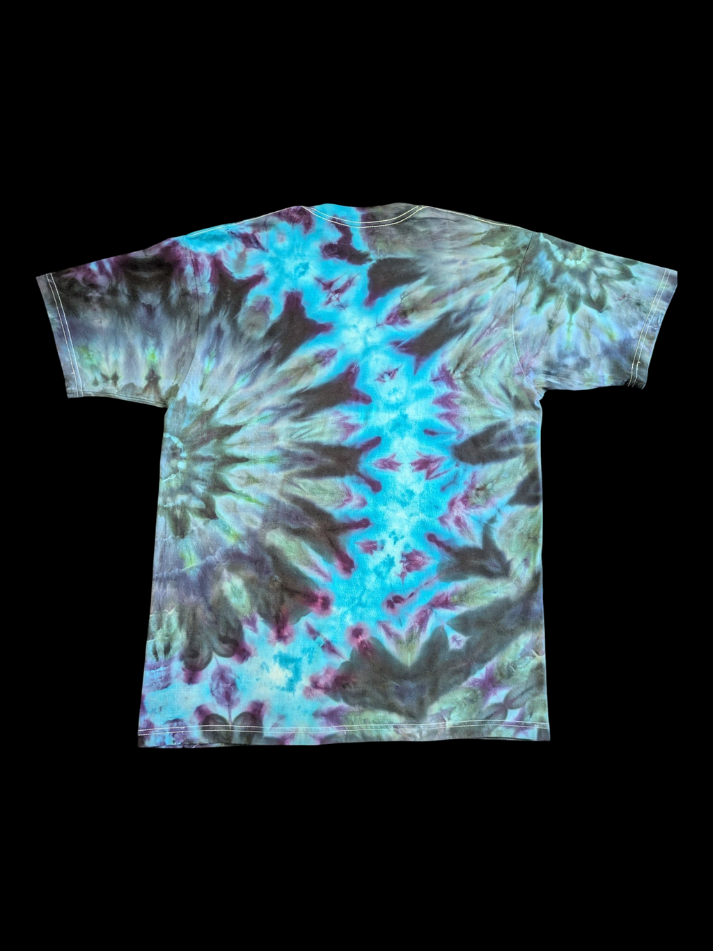 Grey Peacock Kaleidoscope - Unisex Tee - Large