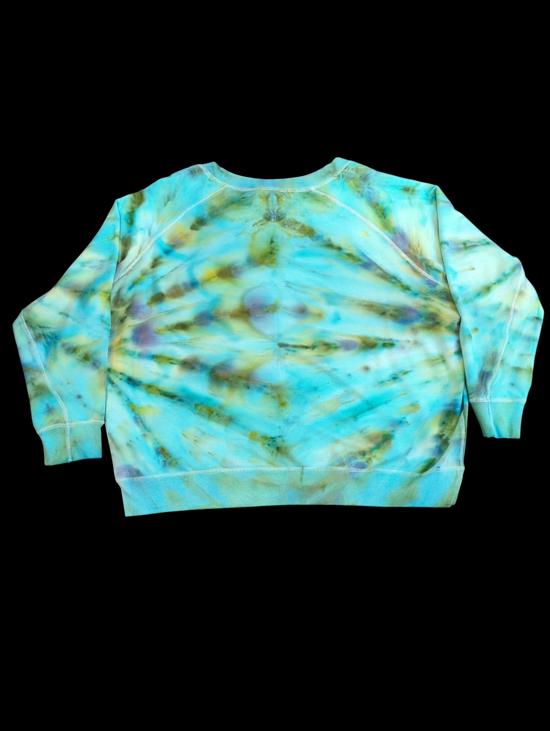 Lost at Sea Double Fanfold - V-neck Sweatshirt - Femme 2XL